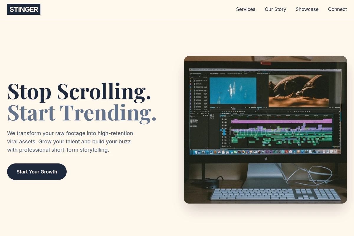 Stinger Short Form Video Agency