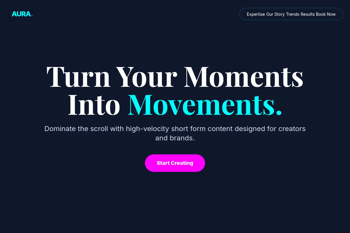 Aura Short Form Video Agency